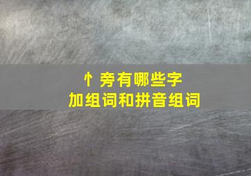 忄旁有哪些字 加组词和拼音组词